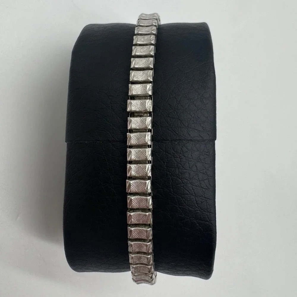 Hamilton Vintage Womens Cocktail Watch 10K RGP Bezel Silver Tone Oval Working